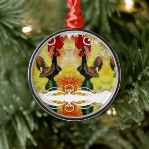 Portuguese folk music metal tree decoration