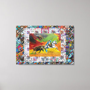 Portuguese forcado canvas print