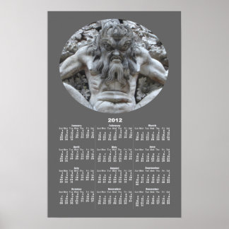 Portuguese Gargoyle calendar ~ print