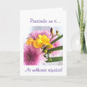 Portuguese: Get well - As melhoras! Card