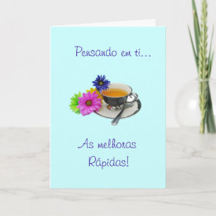 Portuguese: Get well - As melhoras! Card