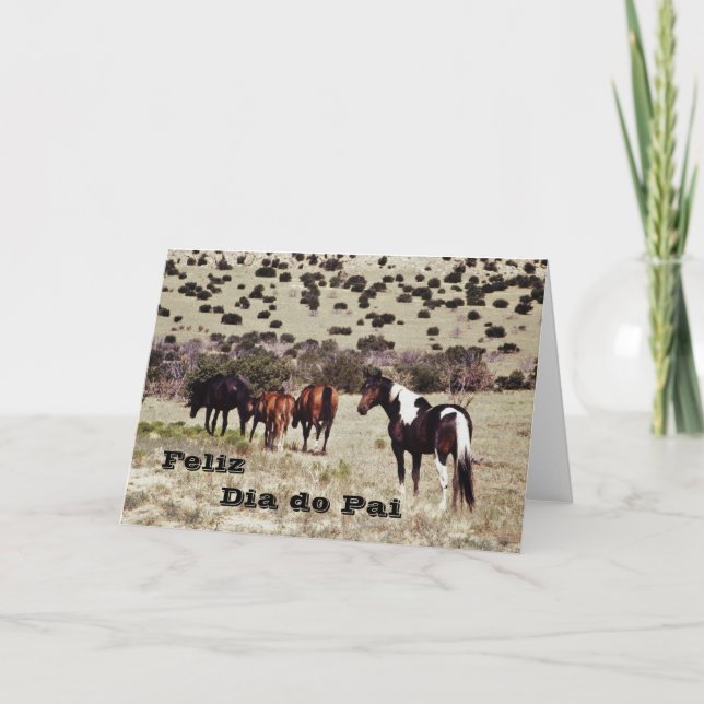 Portuguese: "Happy Father's day" Card (Front)