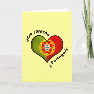 Portuguese heart card