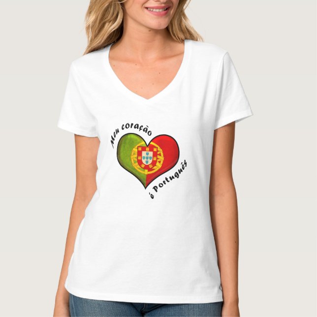 Portuguese heart T-Shirt (Front)