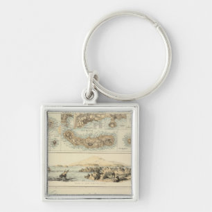 Portuguese Islands in the Atlantic Ocean Key Ring