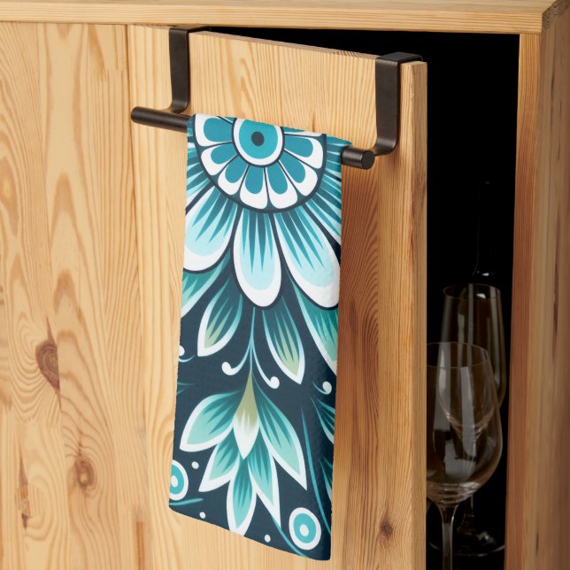 Portuguese Kitchen Towels watercolor (Thirds Fold)