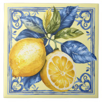 Portuguese Lemons and Blue
