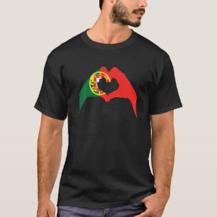 Portuguese Love Sign Portugal Flag T-Shirt