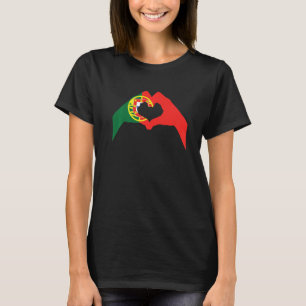 Portuguese Love Sign Portugal Flag T-Shirt
