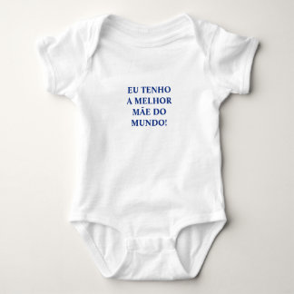Portuguese "Mãe" baby bodysuit
