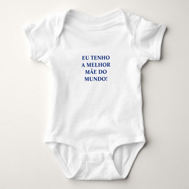 Portuguese "Mãe" baby bodysuit (Front)