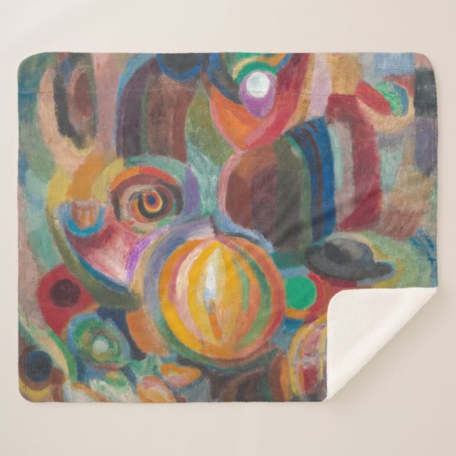 Portuguese Market | Sonia Delaunay-Terk | Sherpa Blanket (Front (Horizontal))