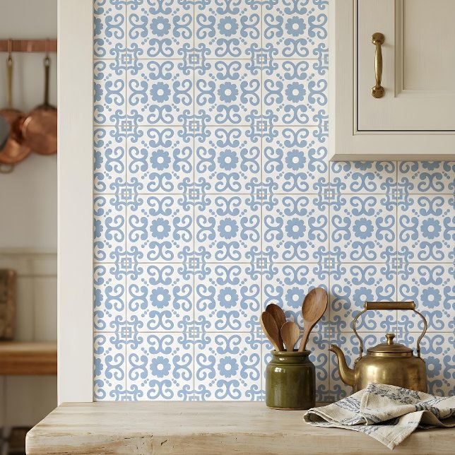 Portuguese Mediterranean Light Blue White 2 Tile (Creator Uploaded)