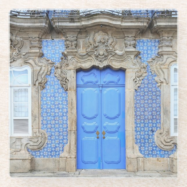 Portuguese Palace Door Glass Coaster (Front)