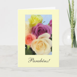 Portuguese: Parabens! Birthday Card