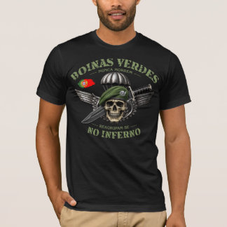 Portuguese Paratrooper Green Beret T-Shirt