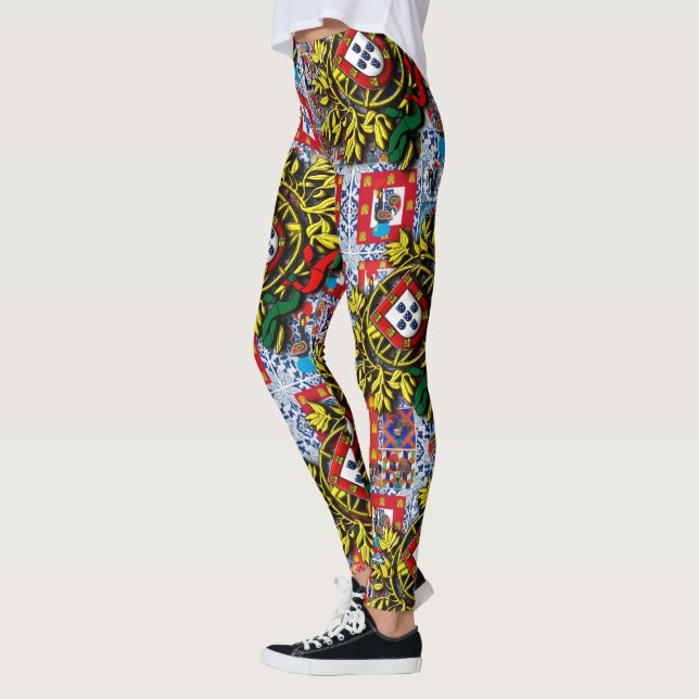Portuguese patriotic design leggings (Left)