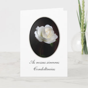 Portuguese: Pesames/ Condolencias Card