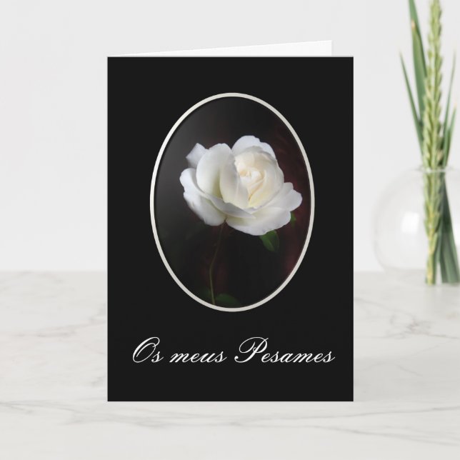 Portuguese: Pesames/ Condolencias Card (Front)