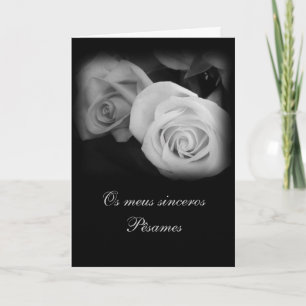 Portuguese: Pesames/ Condolencias Card
