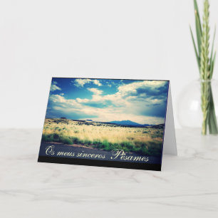 Portuguese: Pesames e paisagem campina Card