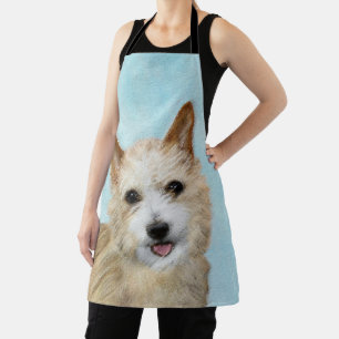 Portuguese Podengo Pequeno Painting - Original Art Apron