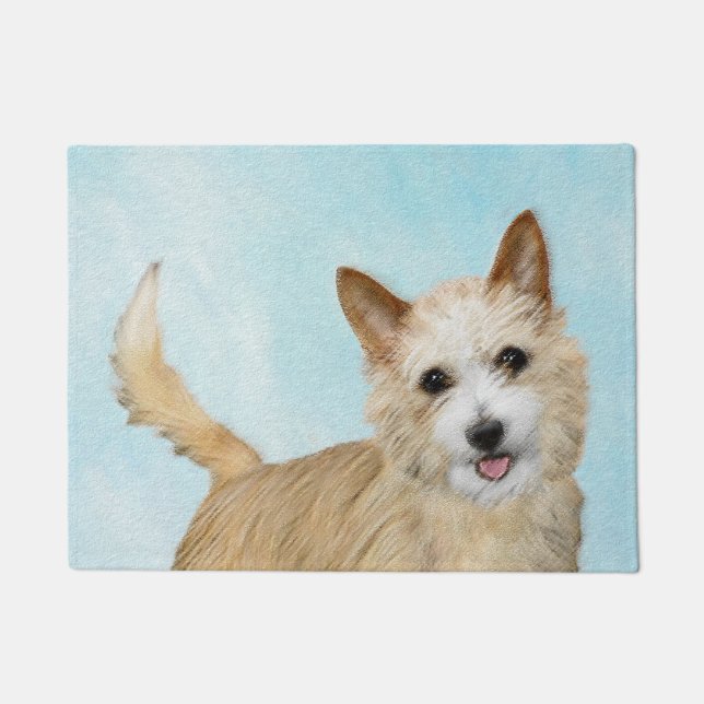 Portuguese Podengo Pequeno Painting - Original Art Doormat (Front)