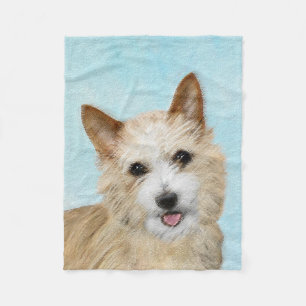 Portuguese Podengo Pequeno Painting - Original Art Fleece Blanket