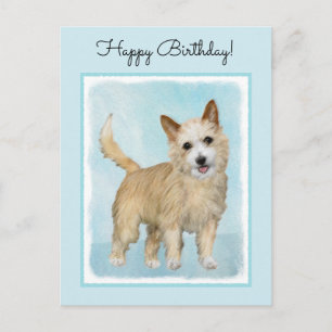 Portuguese Podengo Pequeno Painting - Original Art Postcard