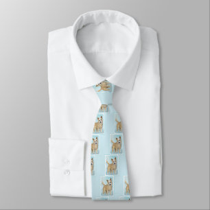 Portuguese Podengo Pequeno Painting - Original Art Tie