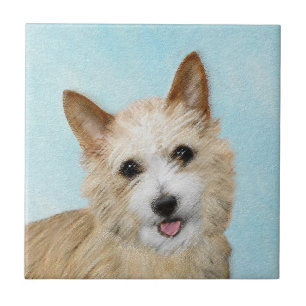 Portuguese Podengo Pequeno Painting - Original Art Tile