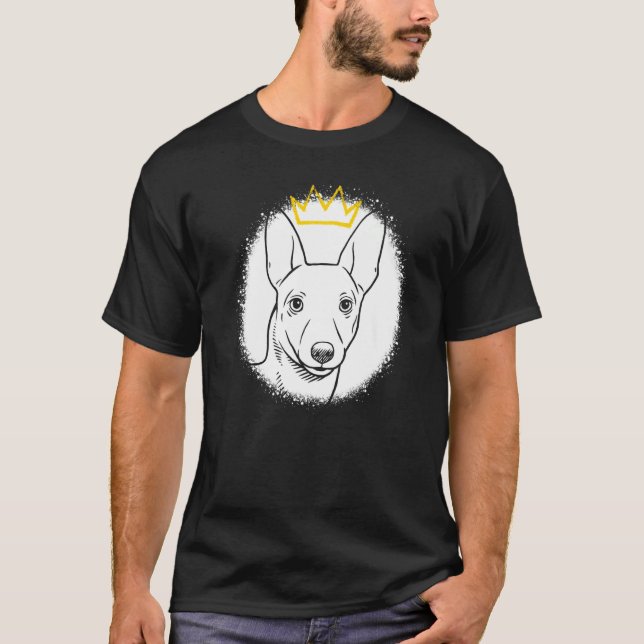 Portuguese Podengo Pequeno with Crown T-Shirt (Front)