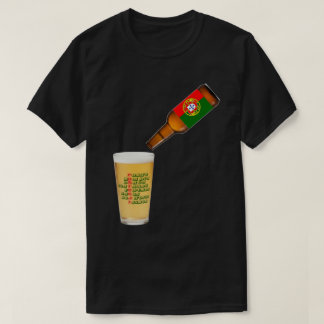 Portuguese Portugal Drinking Team Gift for dad T-Shirt