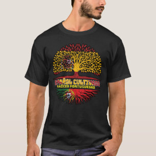 Portuguese Portugal Spain Spanish Tree Roots Flag T-Shirt