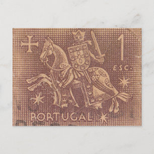 Portuguese  postage stamp postcard