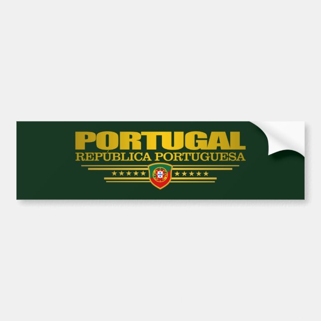 Portuguese Pride Bumper Sticker (Front)