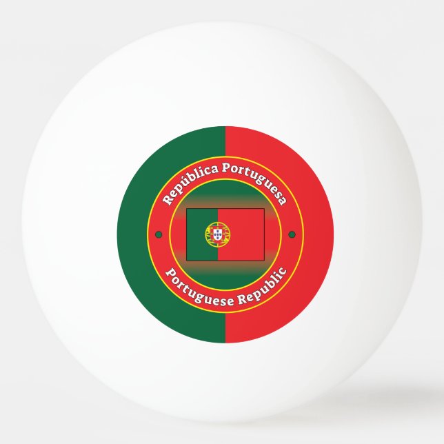 Portuguese Republic Ping Pong Ball (Front)