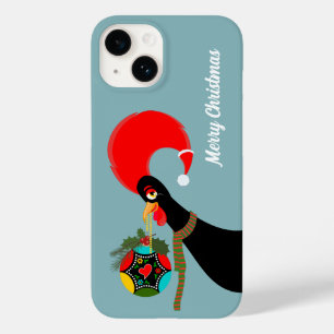 Portuguese Rooster and holly Christmas bauble Case-Mate iPhone 14 Case