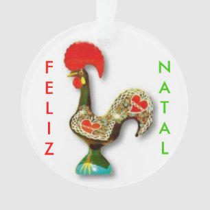 Portuguese Rooster Christmas Ornament