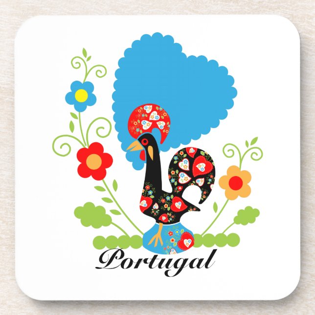 Portuguese Rooster Coaster (Front)