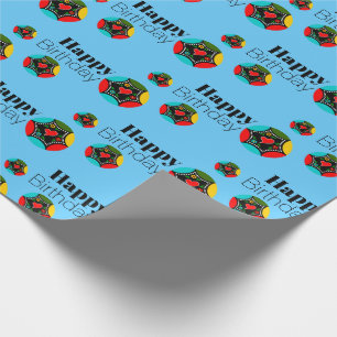 Portuguese Rooster colours Wrapping Paper