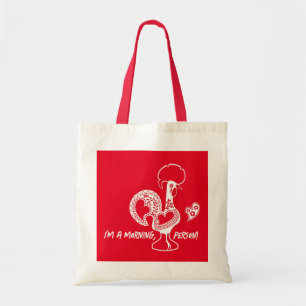 Portuguese Rooster Early Riser Modern Silhouette Tote Bag