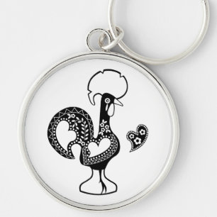 Portuguese Rooster Good Luck - Boa Sorte Key Ring
