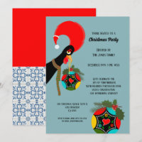 Portuguese Rooster holly Christmas party  Bauble
