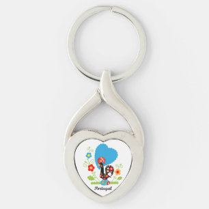 Portuguese Rooster Key Ring