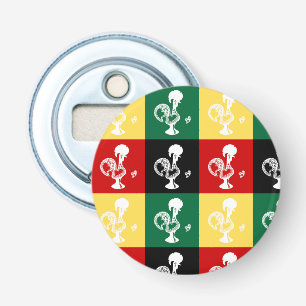 Portuguese Rooster of Barcelos colourful pattern Bottle Opener