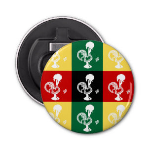 Portuguese Rooster of Barcelos colourful pattern Bottle Opener