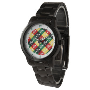 Portuguese Rooster of Barcelos colourful pattern Watch