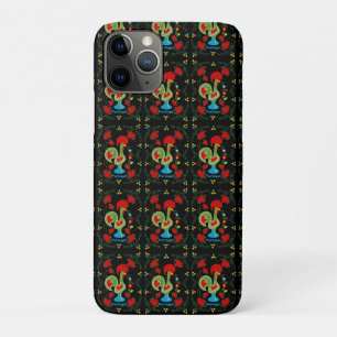 Portuguese Rooster of Luck in green colour iPhone 11 Pro Case