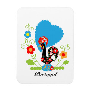 Portuguese Rooster of Luck Magnet